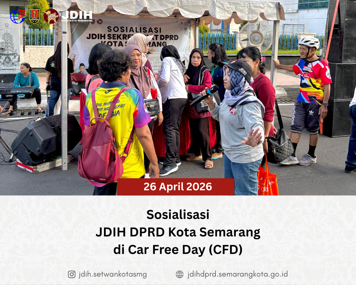 Image Berita Sosialisasi JDIH DPRD Kota Semarang tanggal 26 April 2026